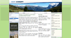 Desktop Screenshot of horyevropy.cz
